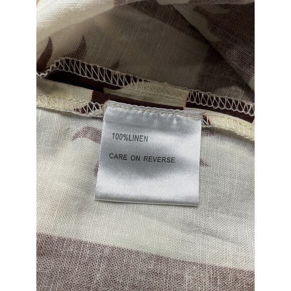 Little Lies 'Checkered Sun' Brown Print Dress Size M - NWT - Picture 4 of 5